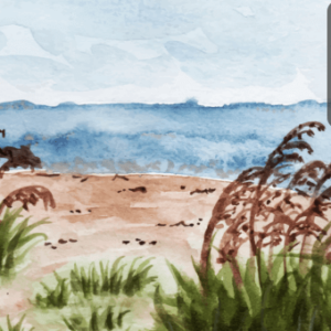 Watercolor Painting: Paint a Beach Landscapes