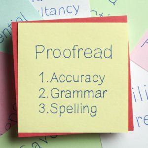 Proofreading : Proofreading