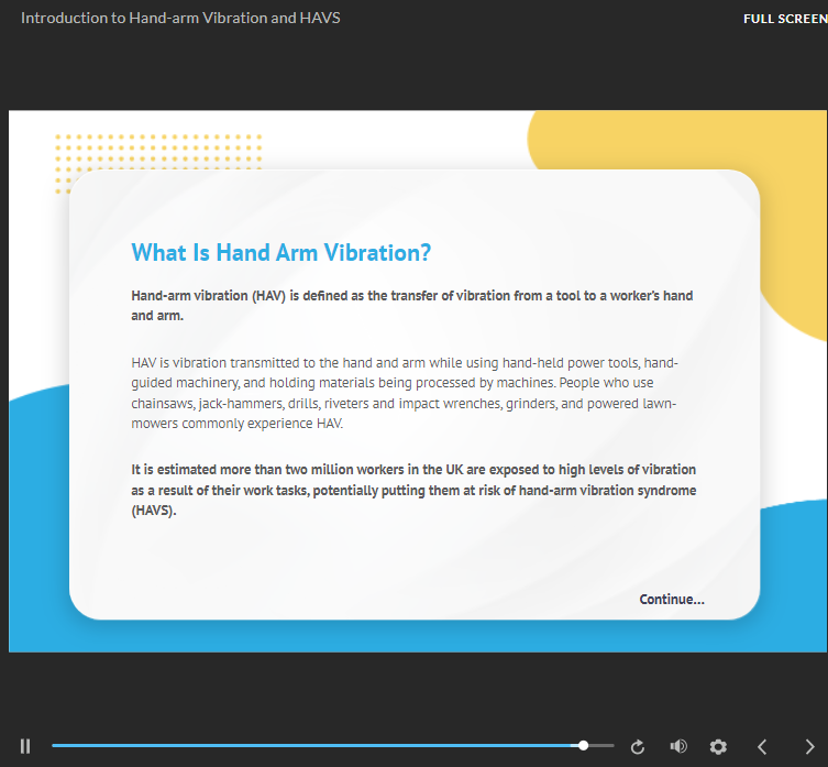 HAVS Hand Arm Vibration Syndrome Training Thames College   Screenshot 2022 04 09 190819 